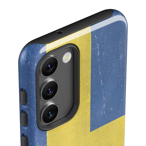 Sweden Flag Distressed Galaxy S23 Plus Pro Case